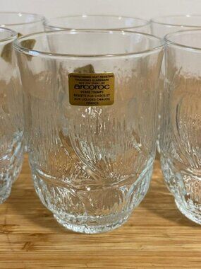 Vintage shot glasses - 6 oz - Arcoroc Fleur